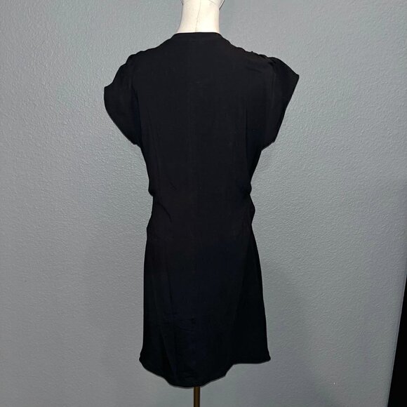 ATHLETA Effortless Tee Dress - Black - New with tags - Size Large Petite  LP - Picture 5 of 11